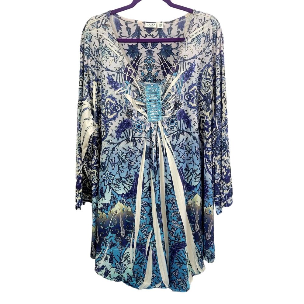 Cato Long Paisley Blouse Size‎ 26/28W